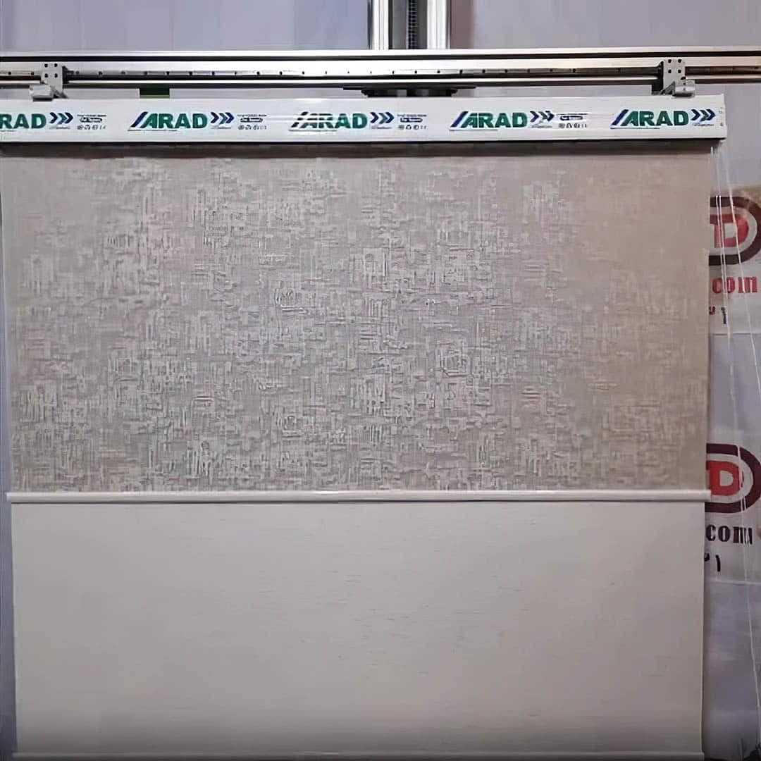 ویدئو نمونه پرده دابل شید شب و روز کرم-سفید کد RC5-A