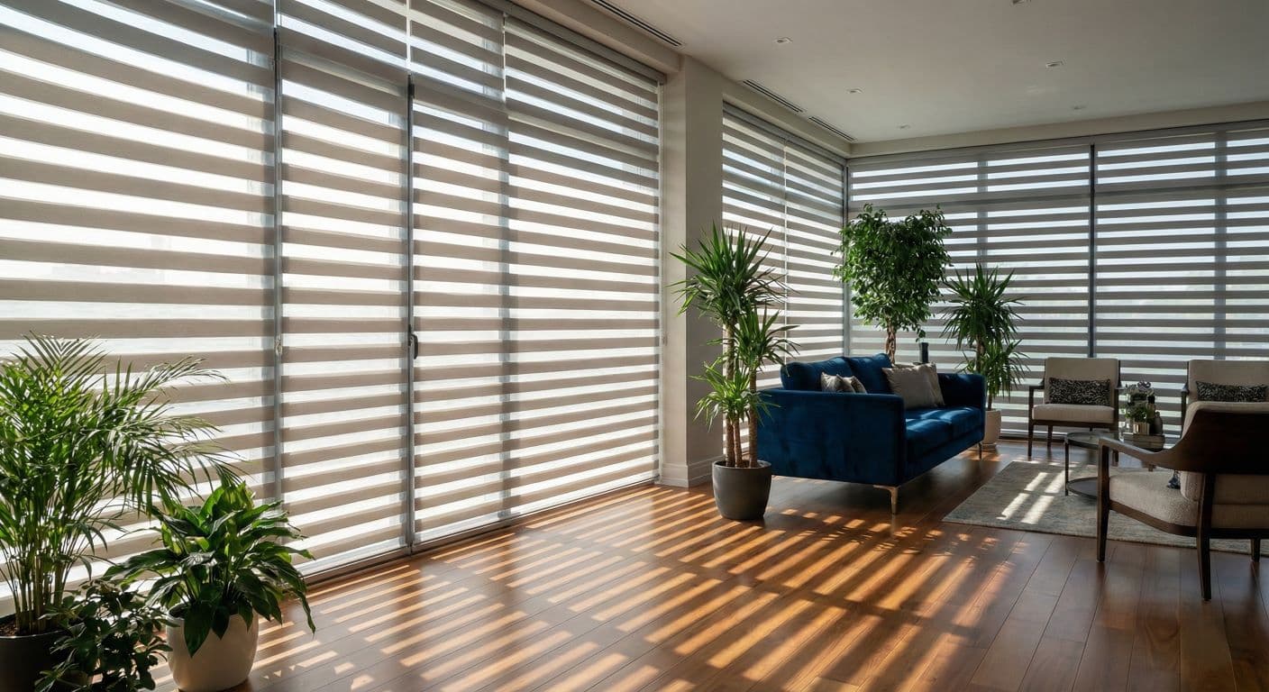 مدل پرده زبرا برای پذیرایی